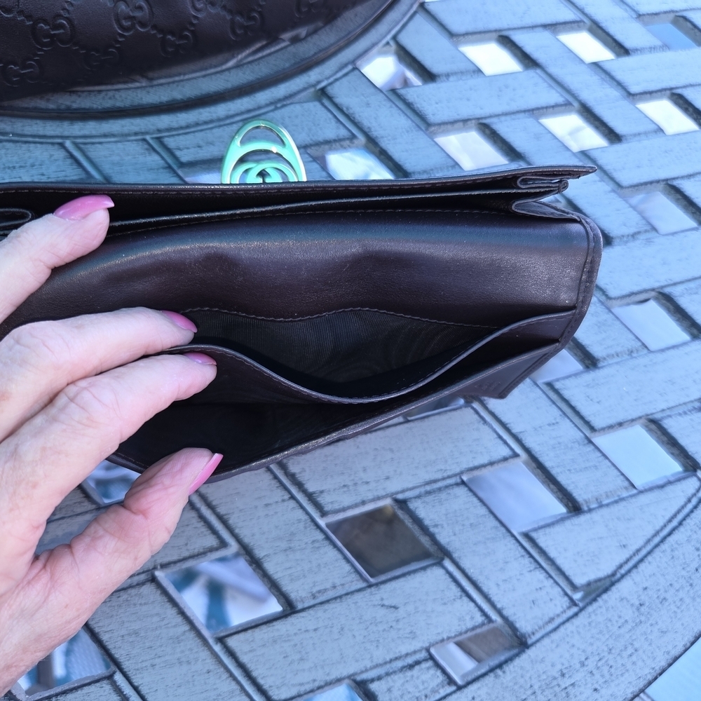 Gucci Guccissima Sukey Brown Shoulder Bag With Wallet. C.O.A - Picture 7 of 16